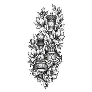 Flower Tattoo тату эскиз