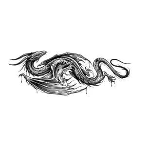 Dragon Tattoo тату эскиз
