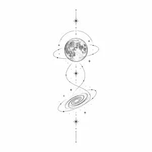 Moon Tattoo тату эскиз