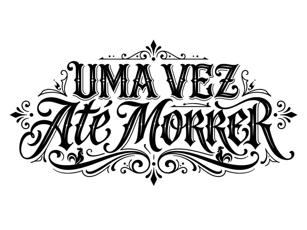 Тату эскиз: Frase para o clube atlético mineiro