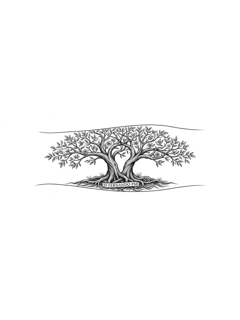 Тату эскиз: Hazme un tatuaje lindo original que sea significado de amor y unión que no tenga manos ni que se parezca a tatuajes comunes