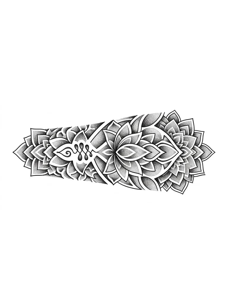 Тату эскиз: Necesito una idea de tatuaje para el brazo, que no sea nada como una manga. La idea es que yo tengo un tatuaje chiquito cerca de la muñeca por la zona del meñique, y otro en el interior del brazo casi en el pliegue del codo, me gustaria que el tatuaje sea cruzado entre medio de esos dos. 