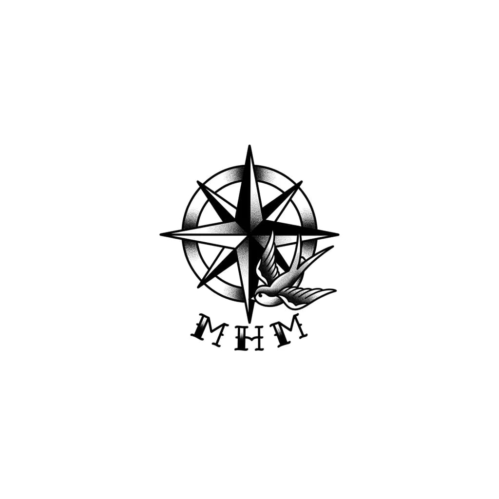 Тату эскиз: Uma tatuagem minimalista no punho do braço 