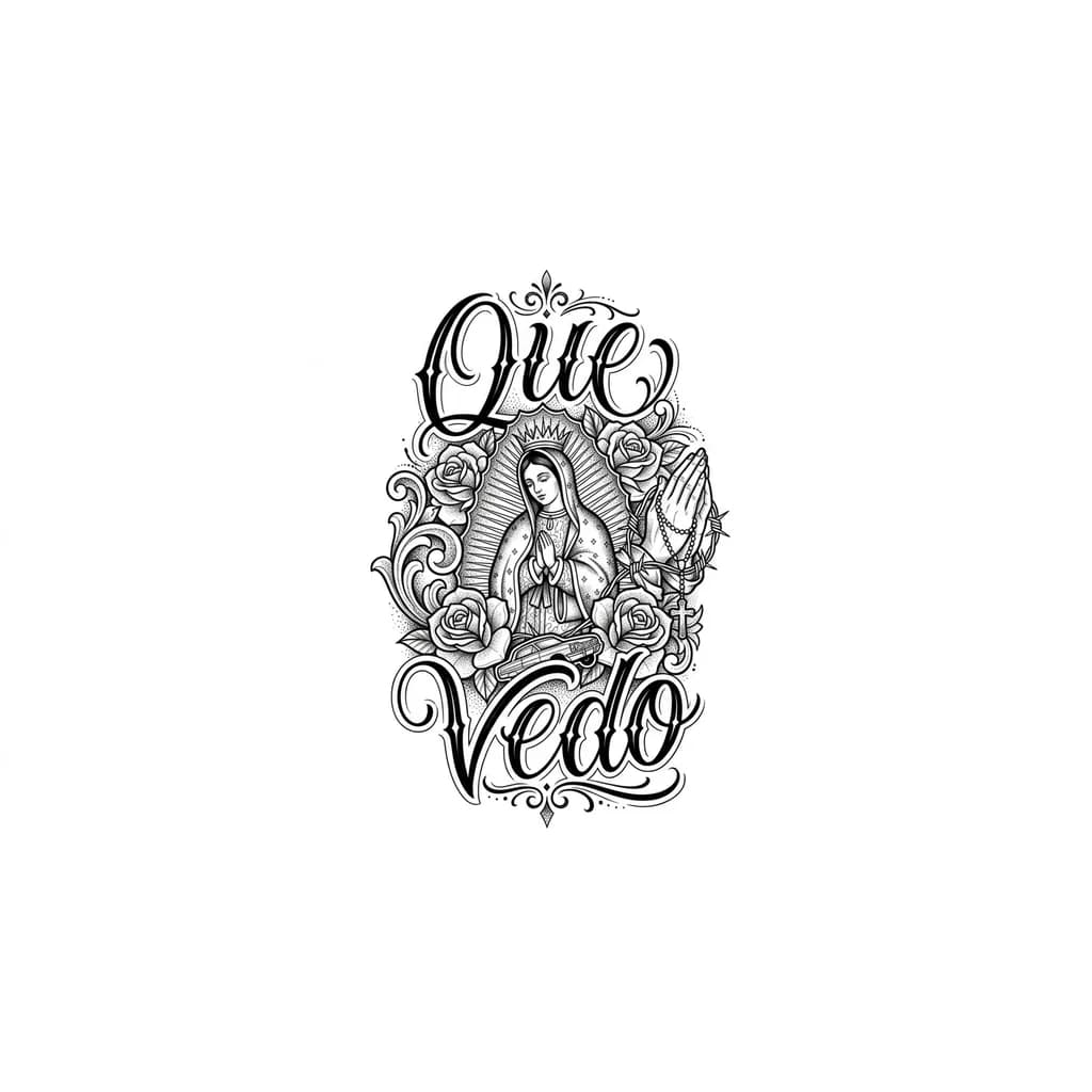 Тату эскиз: Algo relacionado con quevedo el cantante