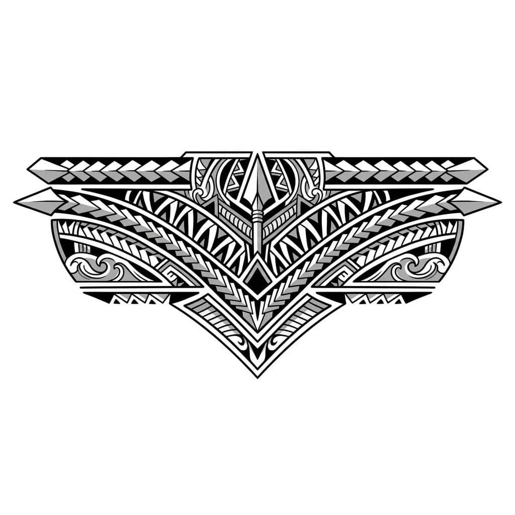 Тату эскиз: Tattoo for lower part of chest and stomach