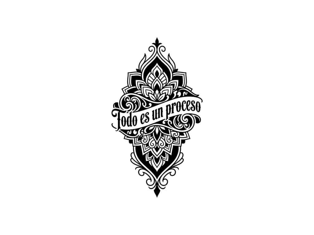 Тату эскиз: Todo es un proceso 