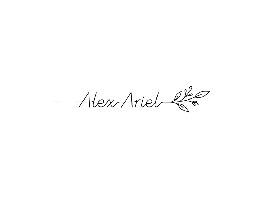 Тату эскиз: Nome “Alex Ariel”