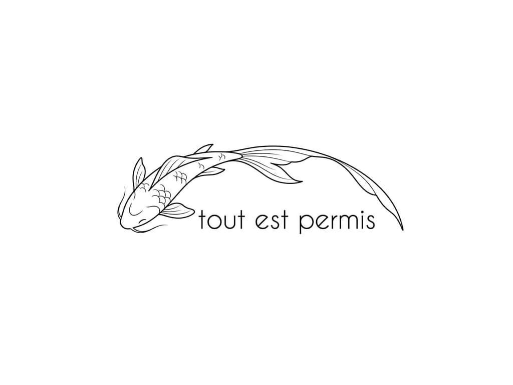 Тату эскиз: Koi 