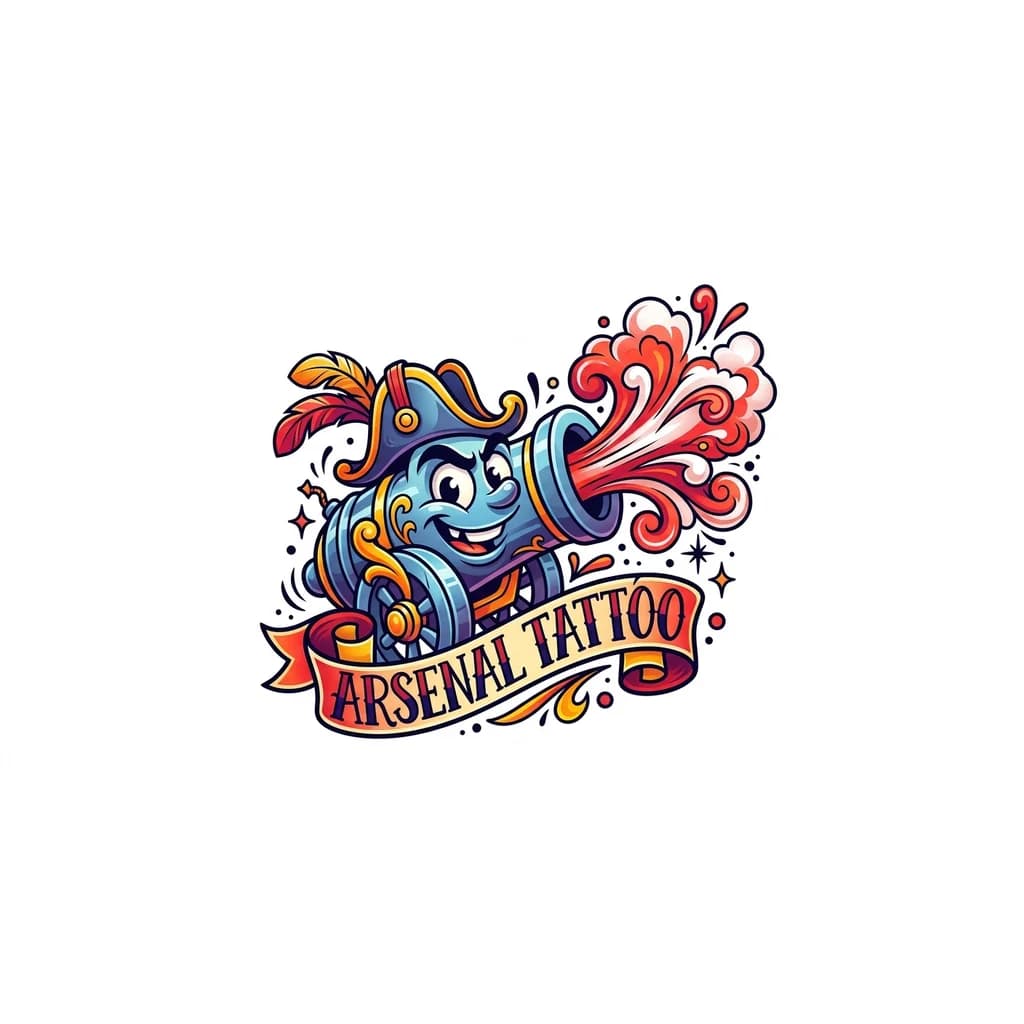 Тату эскиз: arsenal tattoo