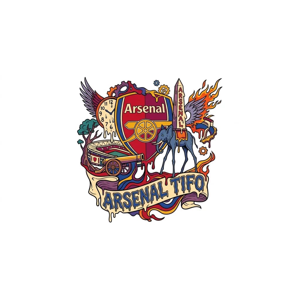 Тату эскиз: arsenal tattoo