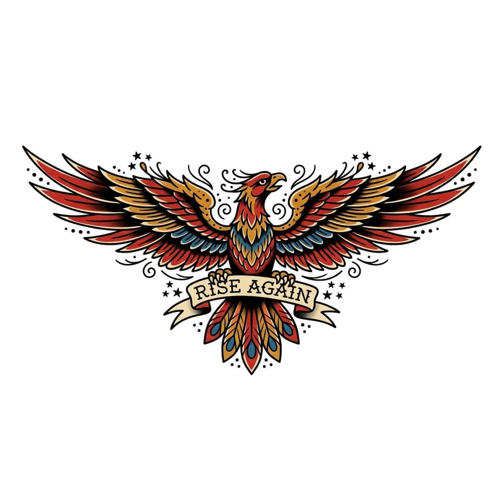 Тату эскиз:  custom phoenix leg tattoo concept based on your style feminine, realistic, fine-line or Japanese