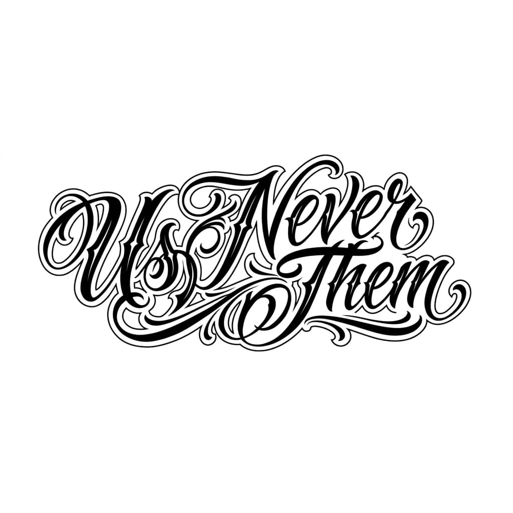 Тату эскиз: Tattoo for a couple that's in calligraphy 