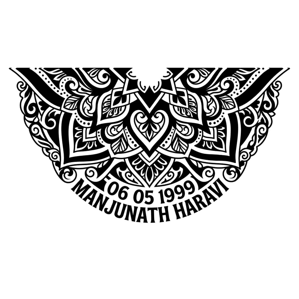Тату эскиз: Manjunath Haravi 06 05 1999
