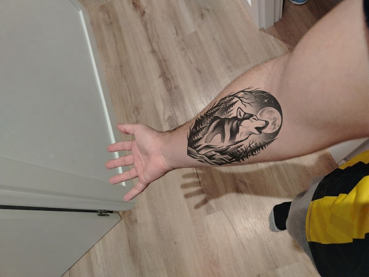 Тату эскиз: Tryon: forearm