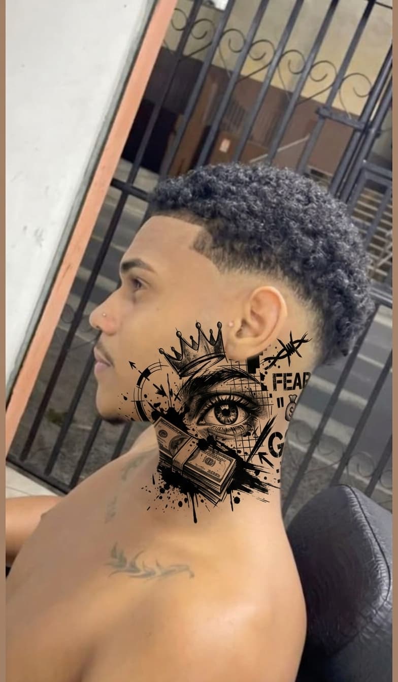 Тату эскиз: Tryon: neck