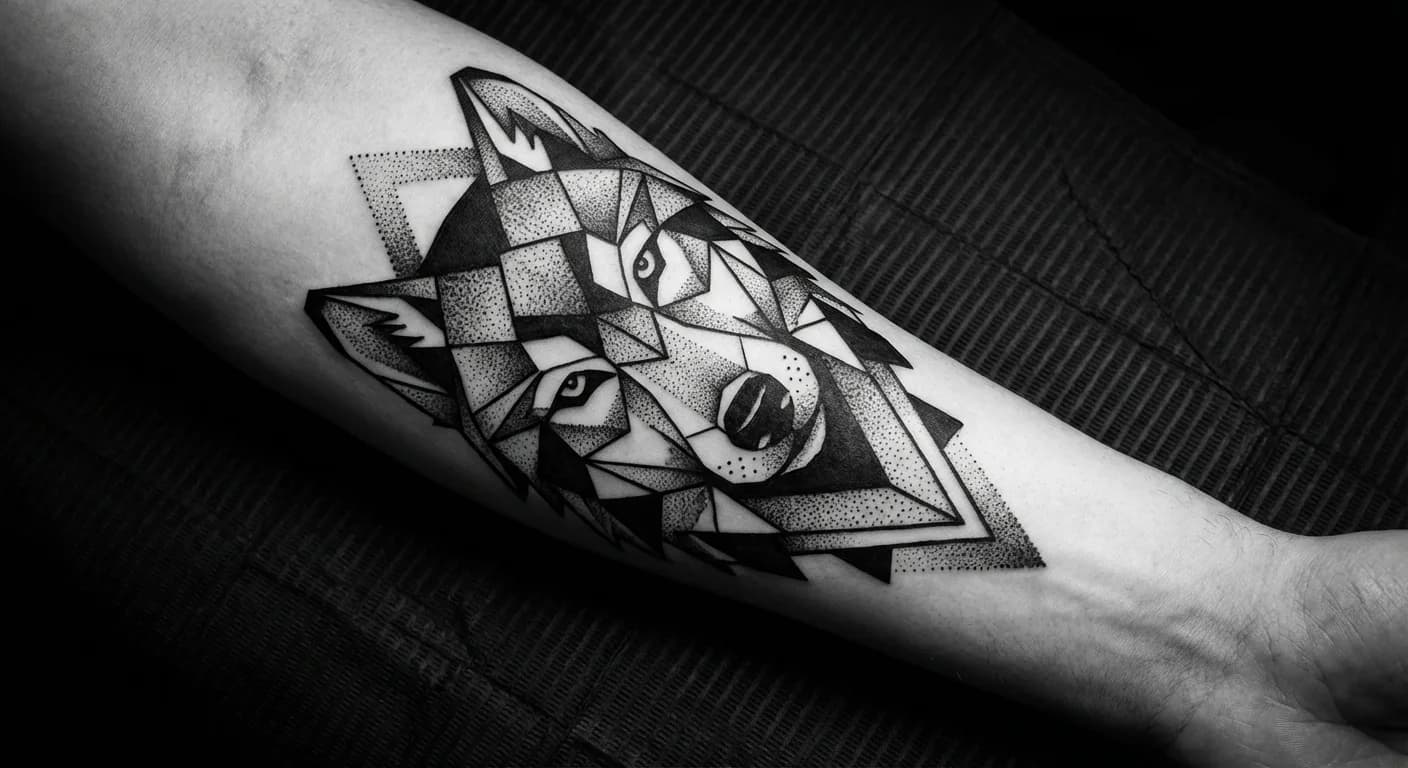 Geometric wolf