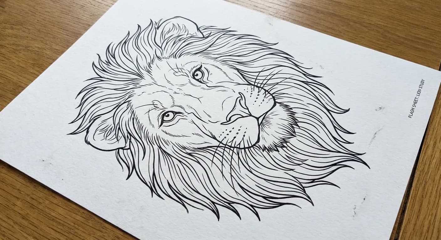 Realistic lion