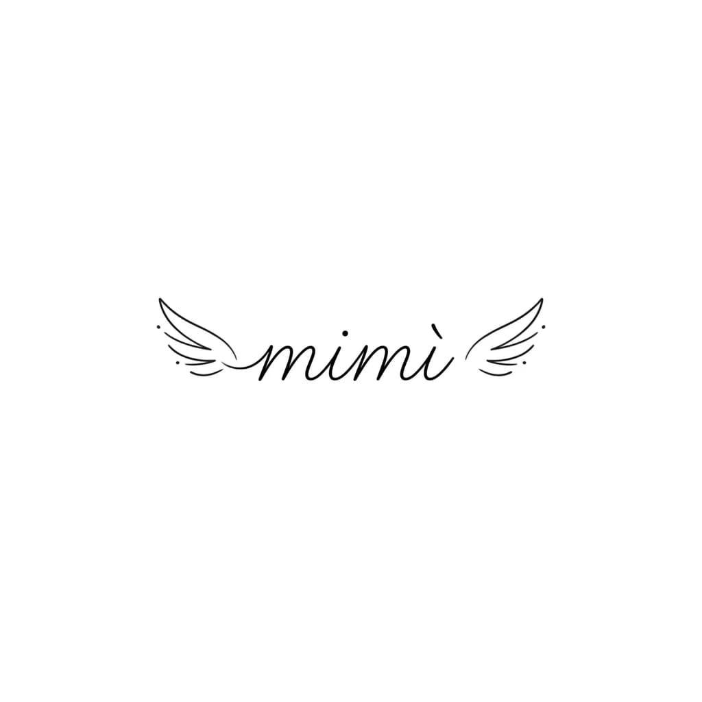 Тату эскиз: devo scrivere un nome con delle ali di angelo piccoline e deve essere scritto tutto piccolo delicato