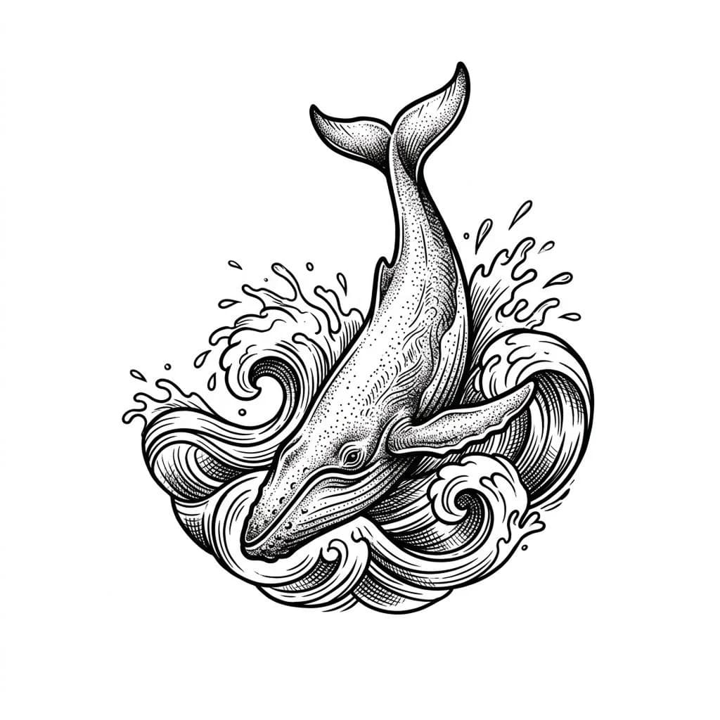 Illustrative tattoo style