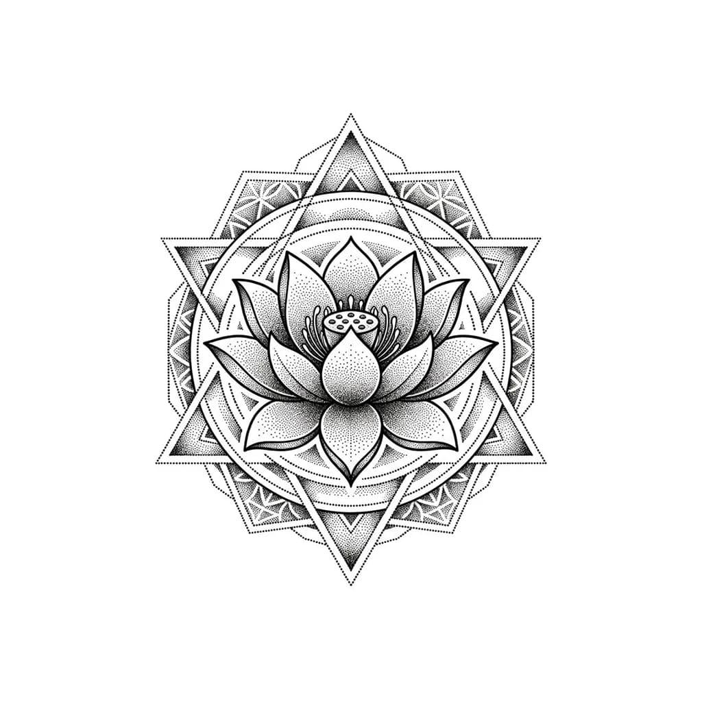 Dotwork tattoo style