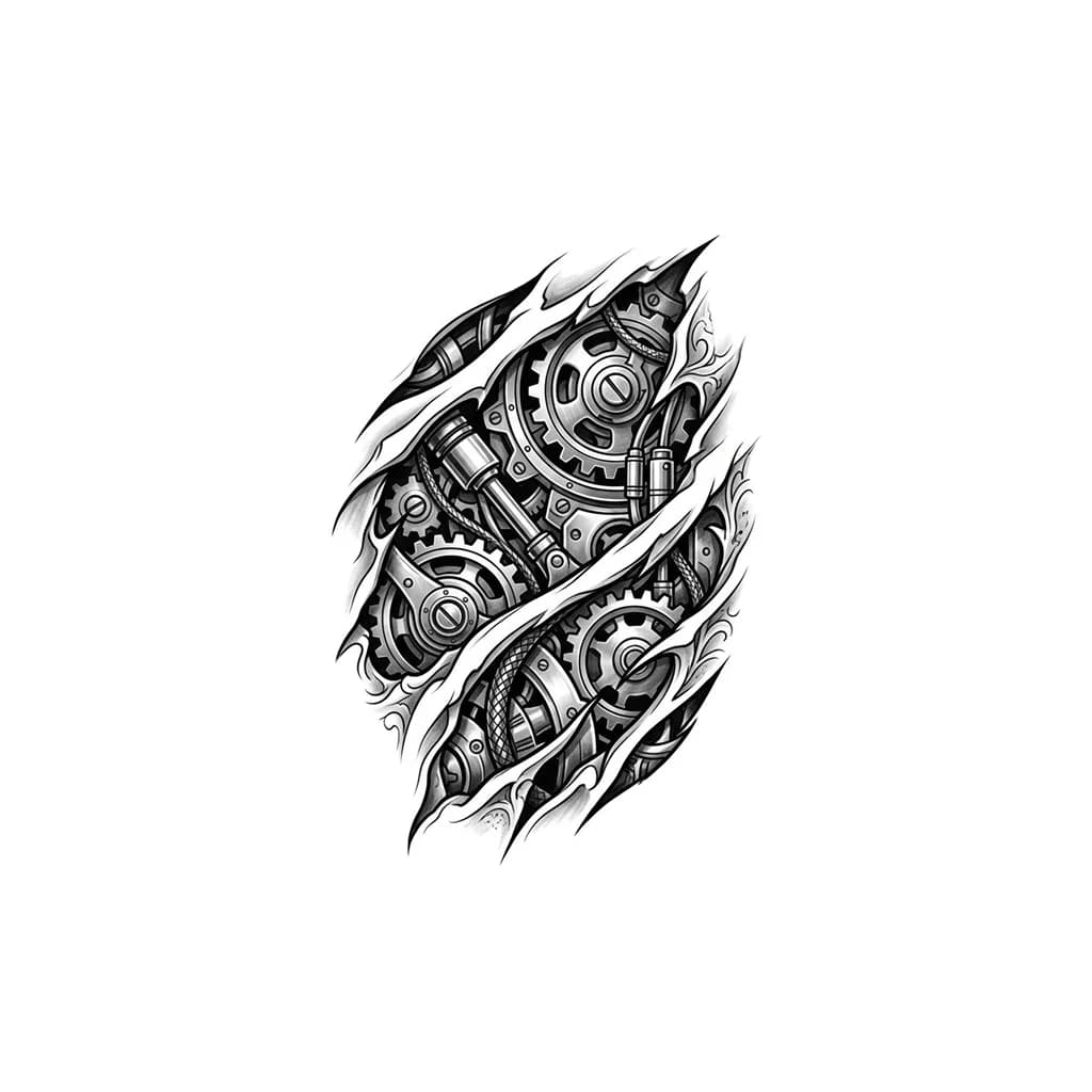 Biomechanical tattoo style