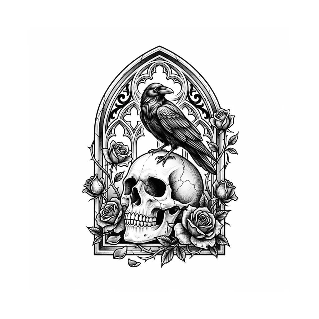 Gothic tattoo style