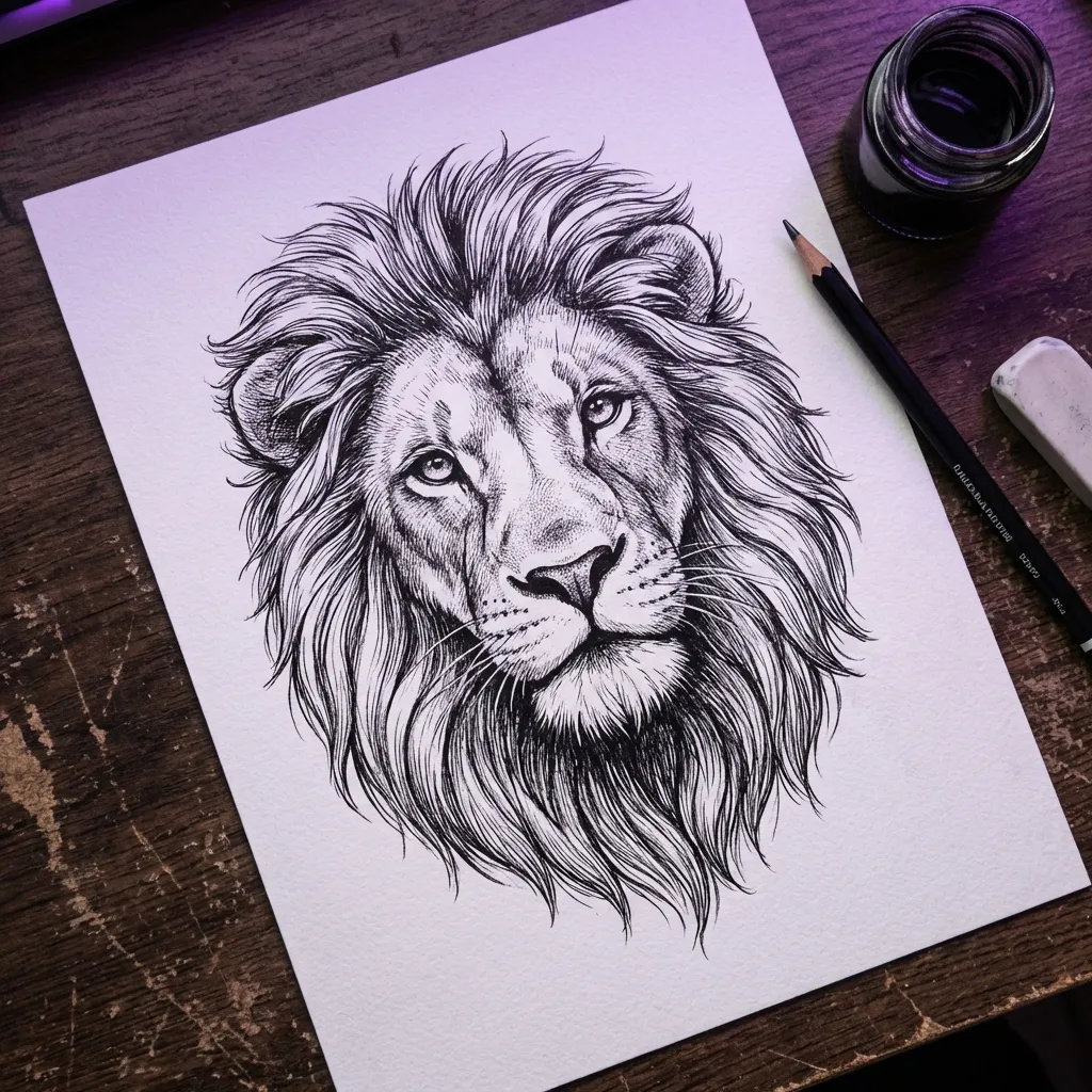 Пример эскиза тату